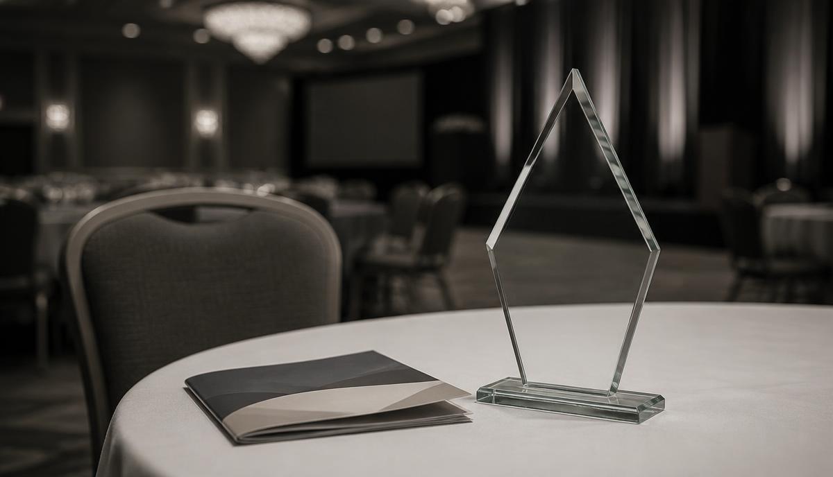Your Award Recipient Is in the News Overnight — Industry awards gala, 600 guests, hotel ballroom, day of the event