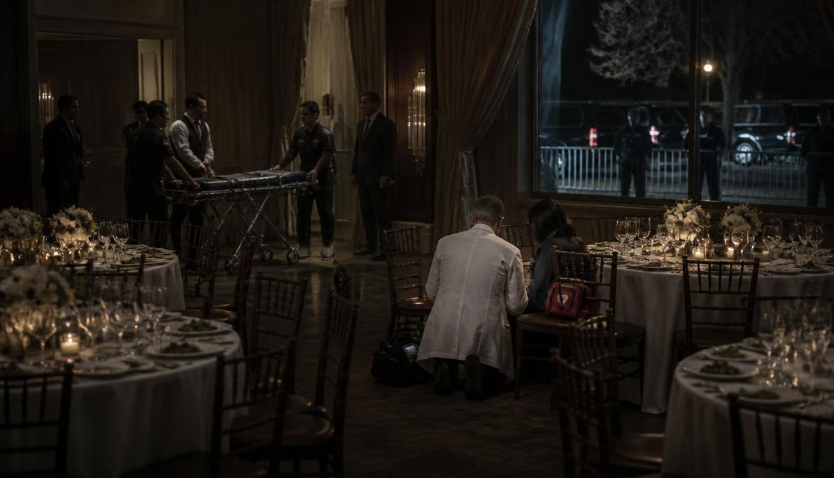 Medical Emergency Inside a Locked Security Perimeter — Summit dinner, 900 guests, protectee present, venue under protective-service control