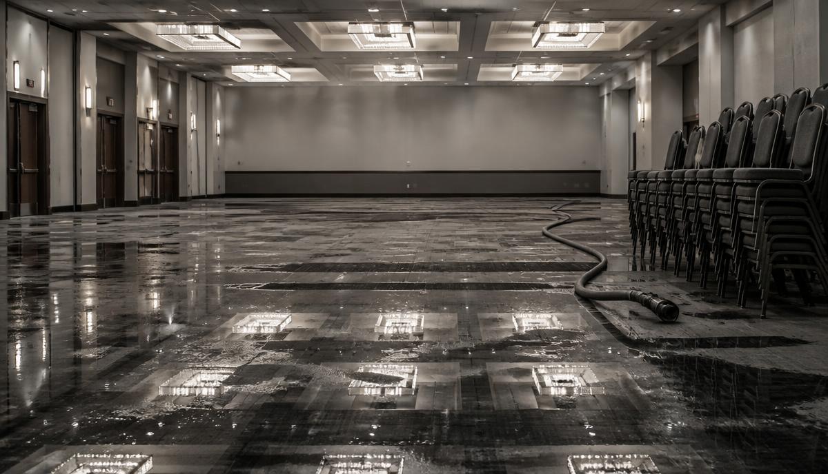 You Lose the Venue Six Days Out — Paid industry summit, 800 attendees, city conference centre, six days before doors